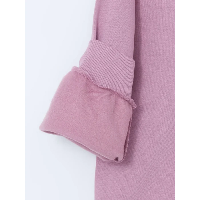 LCW Kids Lila Kapüşonlu Kız Çocuk Kalın Sweatshirt