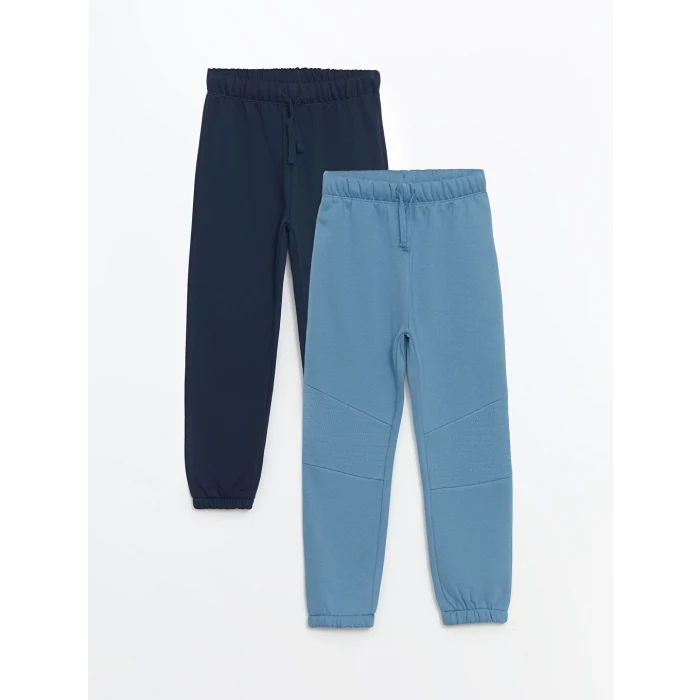 LCW Kids Mavi Beli Lastikli Erkek Çocuk Eşofman Alt 2li