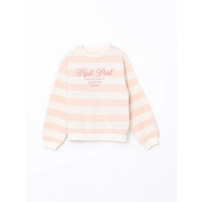 LCW Kids Pembe Bisiklet Yaka Kız Çocuk Kalın Eşofman Takım