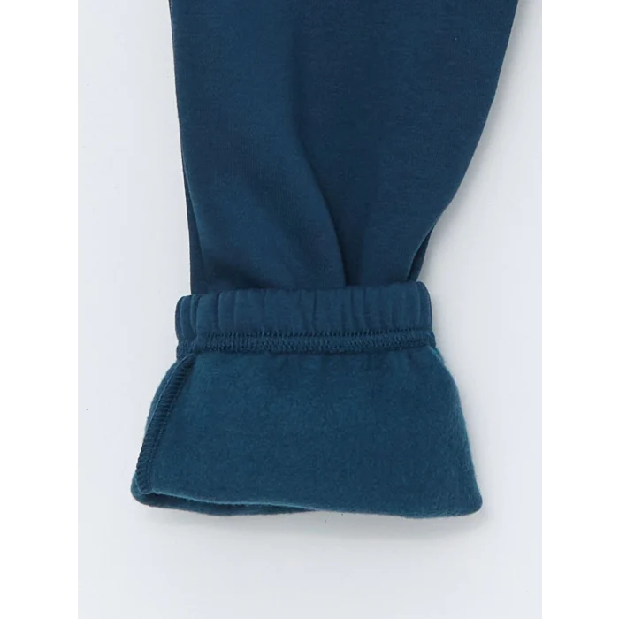 LCW Kids Petrol Beli Lastikli Erkek Çocuk Kalın Jogger Eşofman Altı