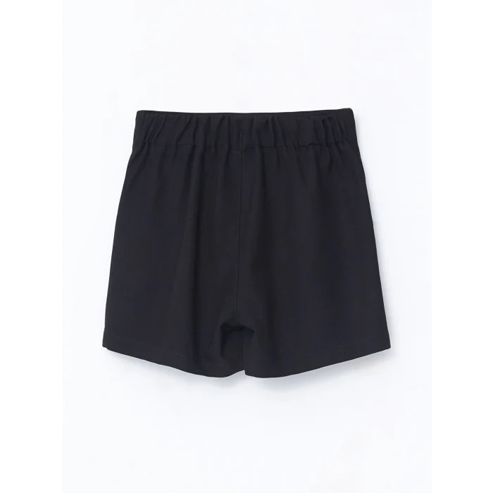 LCW Kids Siyah Beli Lastikli Kız Çocuk Şort Etek