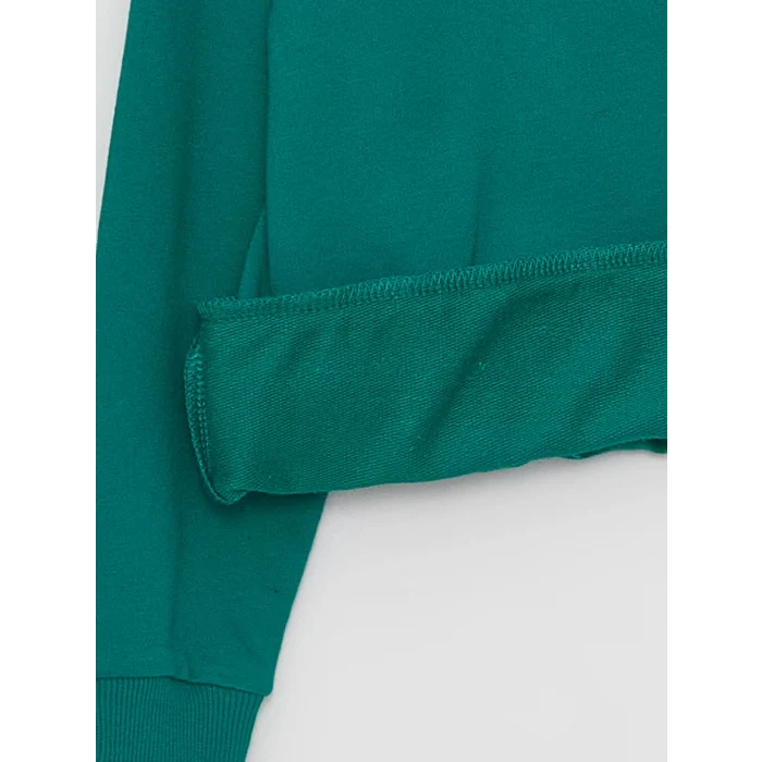 LCW Kids Yeşil Baskılı Uzun Kollu Erkek Çocuk Hoodie