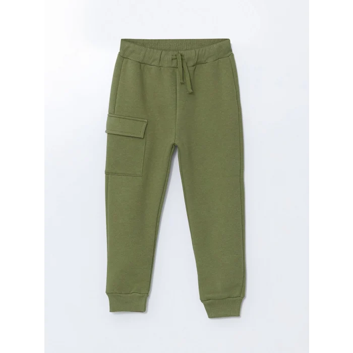 LCW Kids Yeşil Beli Lastikli Erkek Çocuk Jogger Eşofman Alt 2li