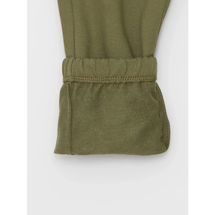 LCW Kids Yeşil Beli Lastikli Erkek Çocuk Kargo Eşofman Altı