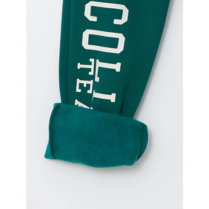 LCW Kids Yeşil Beli Lastikli Kalın Erkek Bebek Jogger Eşofman Alt 2li