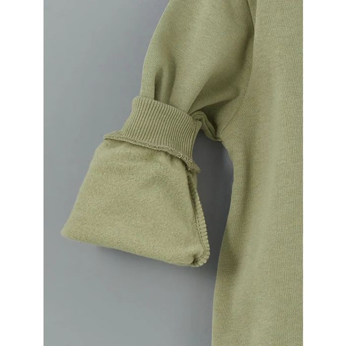 LCW Kids Yeşil Bisiklet Yaka Baskılı Erkek Çocuk Sweatshirt 2li