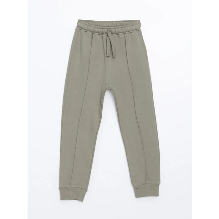 LCW Kids Yeşil Bisiklet Yaka Uzun Kollu Baskılı Erkek Bebek Sweatshirt ve Eşofman Alt 2li