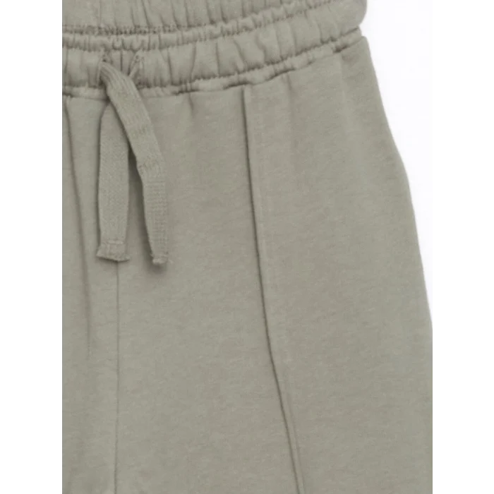 LCW Kids Yeşil Bisiklet Yaka Uzun Kollu Baskılı Erkek Bebek Sweatshirt ve Eşofman Alt 2li