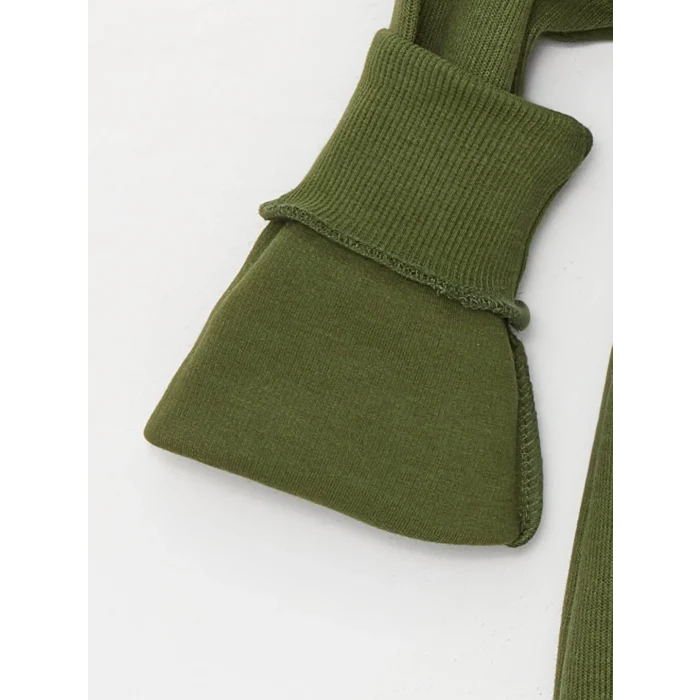 LCW Kids Yeşil Rahat Kalıp Bisiklet Yaka Erkek Çocuk Tişört