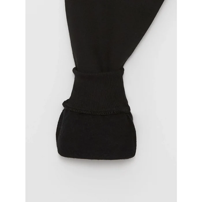 LCW KidsSiyah Beli Lastikli Baskılı Erkek Çocuk Jogger Eşofman Altı