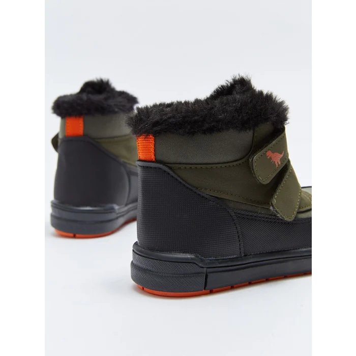 LCW STEPS Haki Baskılı Cırt Cırtlı Erkek Bebek Bot