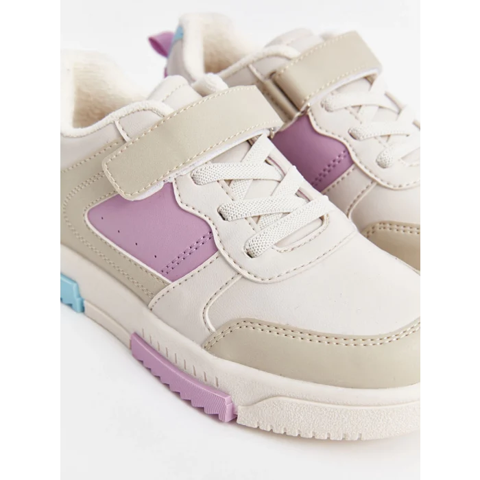 LCW STEPS Karışık Bağcık ve Cırt Cırtlı Kız Çocuk Spor Ayakkabı