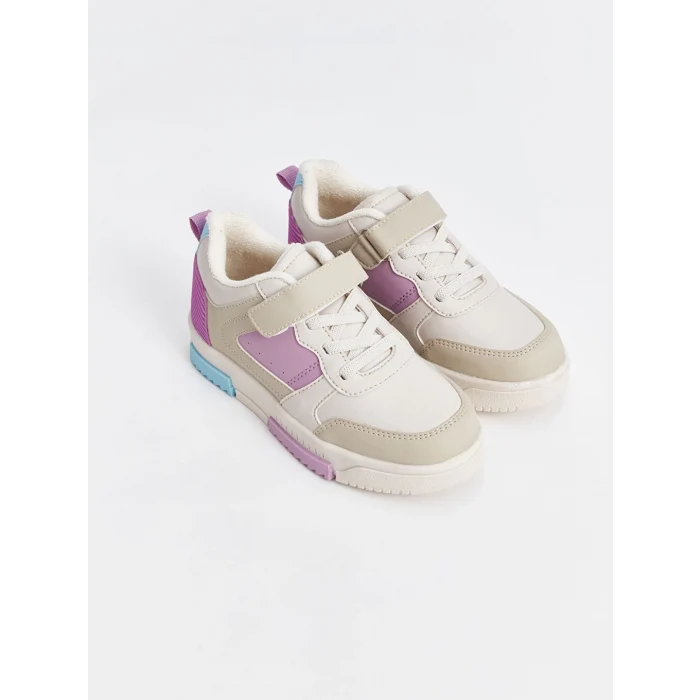 LCW STEPS Karışık Bağcık ve Cırt Cırtlı Kız Çocuk Spor Ayakkabı