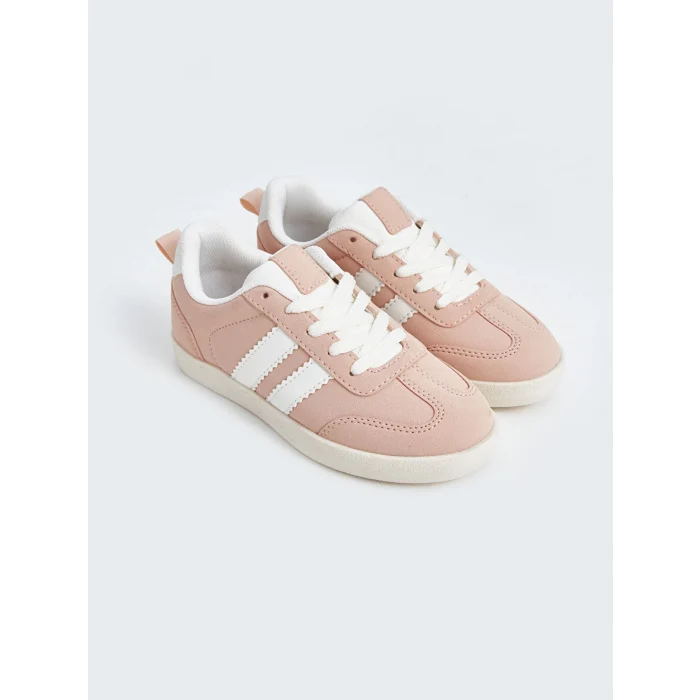 LCW STEPS Pembe Bağcıklı Kız Çocuk Spor Ayakkabı