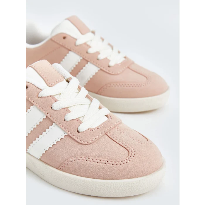 LCW STEPS Pembe Bağcıklı Kız Çocuk Spor Ayakkabı