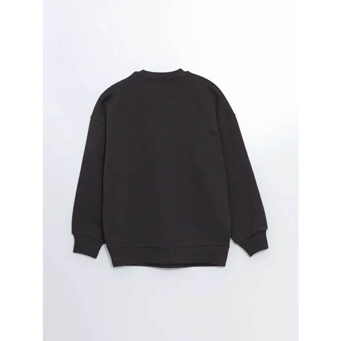 LCW Vision Antrasit Taşlı Oversize Kadın Kalın Sweatshirt