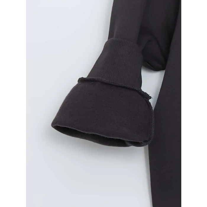 LCW Vision Antrasit Taşlı Oversize Kadın Kalın Sweatshirt