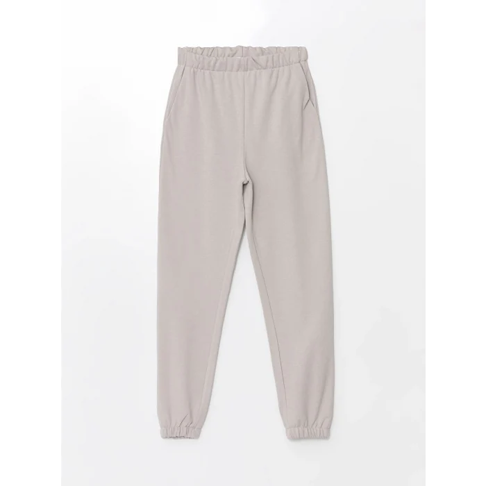 LCW Vision Gri Beli Lastikli Kadın Jogger Eşofman Altı