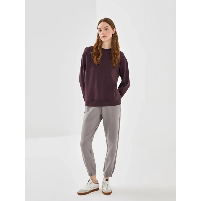 LCW Vision Gri Beli Lastikli Kadın Kalın Jogger Eşofman Altı