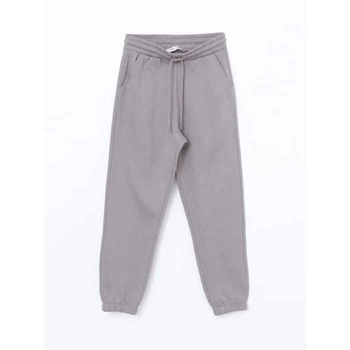 LCW Vision Gri Beli Lastikli Kadın Kalın Jogger Eşofman Altı