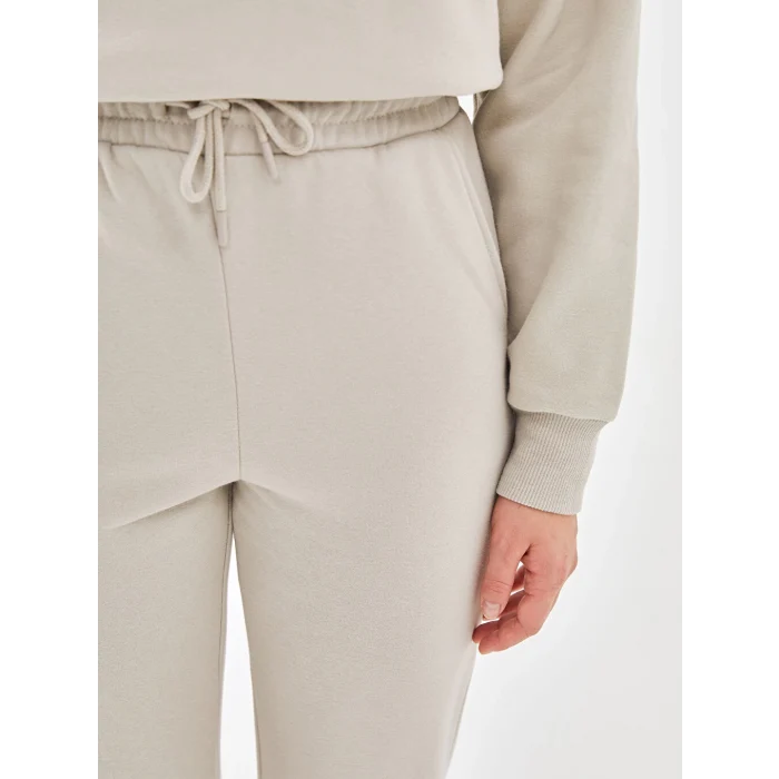 LCW Vision Gri Beli Lastikli Kadın Kalın Jogger Eşofman Altı