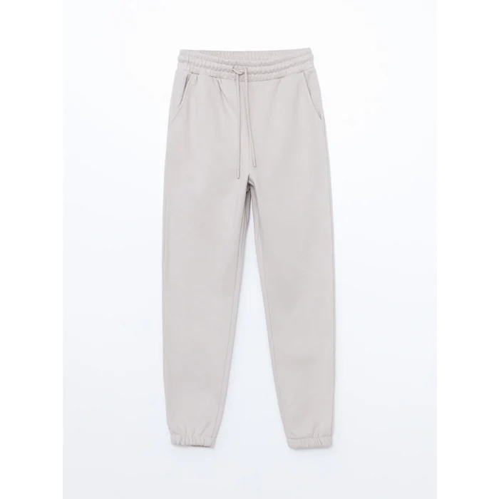 LCW Vision Gri Beli Lastikli Kadın Kalın Jogger Eşofman Altı