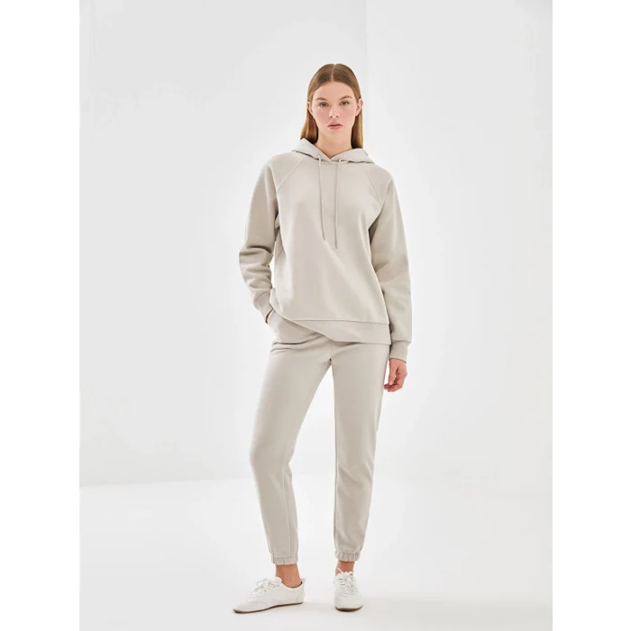 LCW Vision Gri Beli Lastikli Kadın Kalın Jogger Eşofman Altı