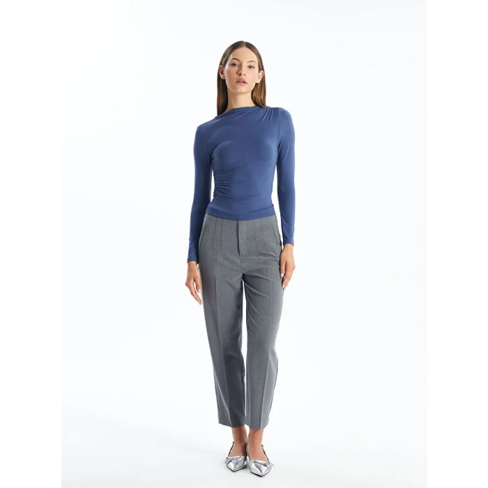 LCW Vision Gri Dar Fit Kadın Pantolon