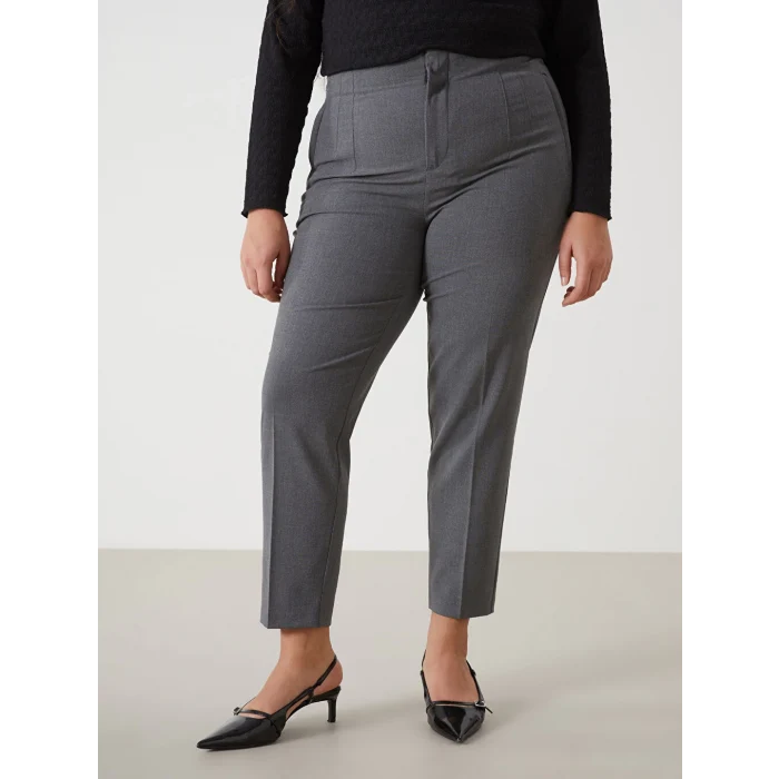 LCW Vision Gri Dar Fit Kadın Pantolon