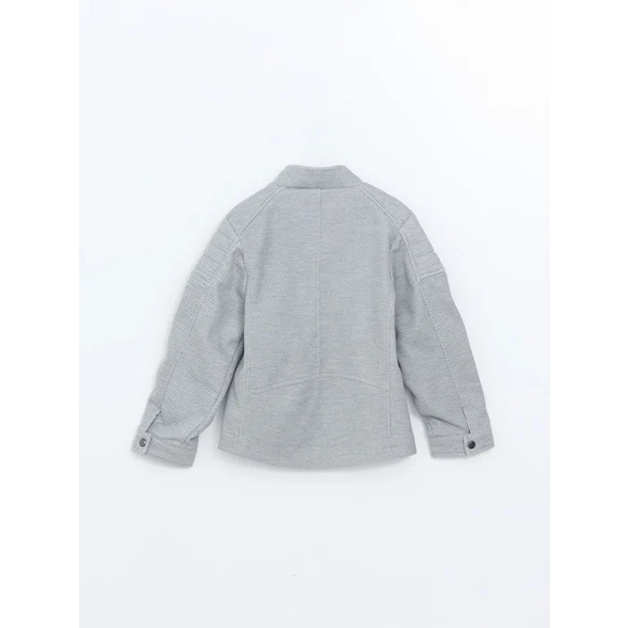 LCW Vision Gri Dik Yaka Erkek Çocuk Mont