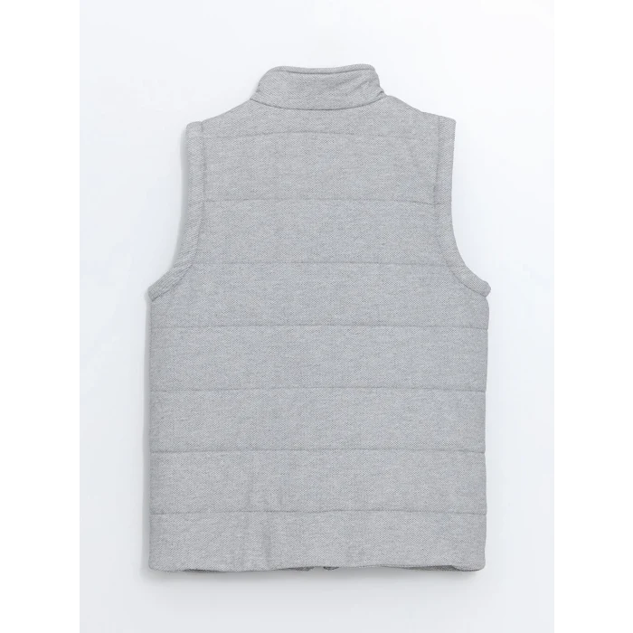 LCW Vision Gri Dik Yaka Erkek Çocuk Yelek