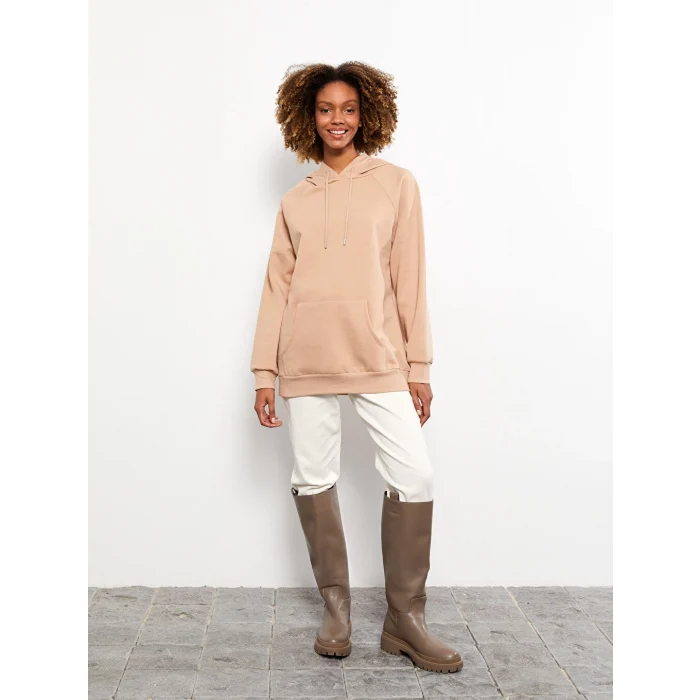 LCW Vision Kahverengi Kadın Kalın Hoodie