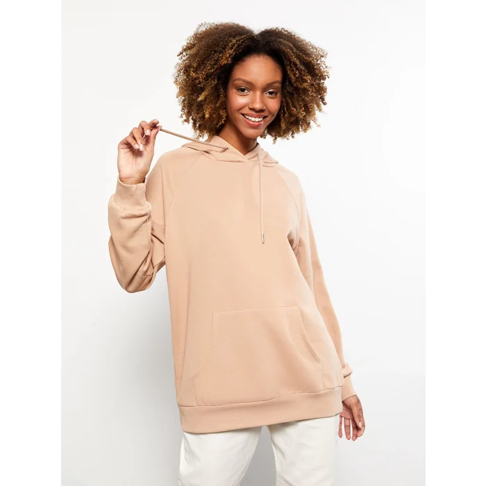LCW Vision Kahverengi Kadın Kalın Hoodie