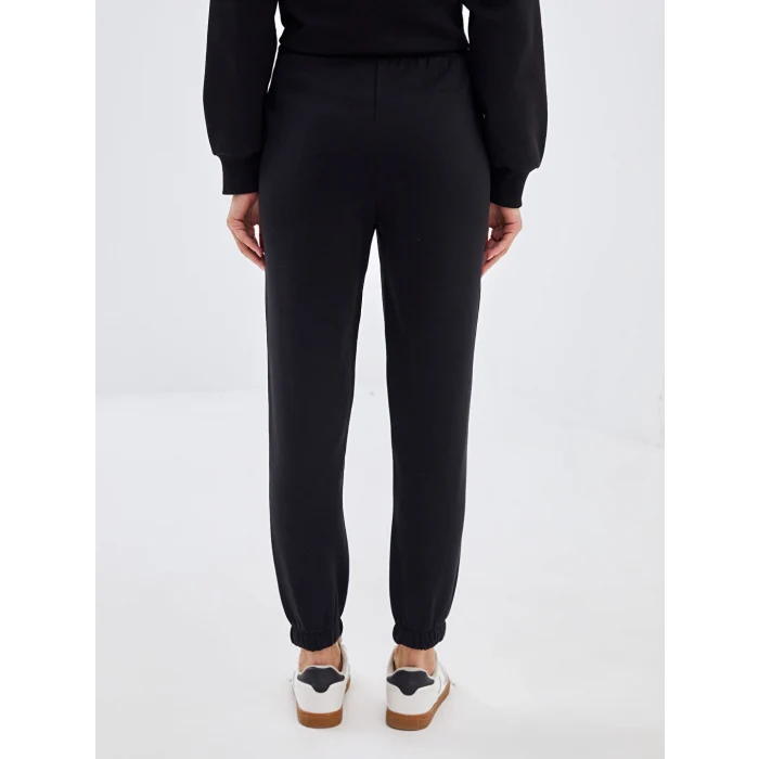 LCW Vision Siyah Beli Lastikli Kadın Kalın Jogger Eşofman Altı