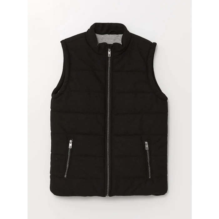 LCW Vision Siyah Dik Yaka Erkek Çocuk Yelek