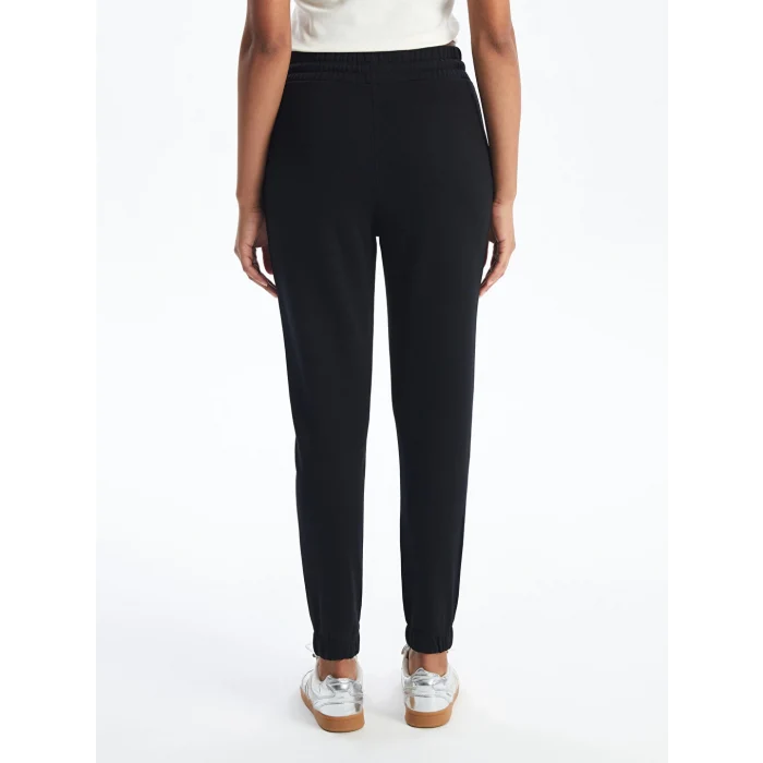 LCW Vision Siyah Kadın Beli Lastikli Düz Jogger Eşofman Altı