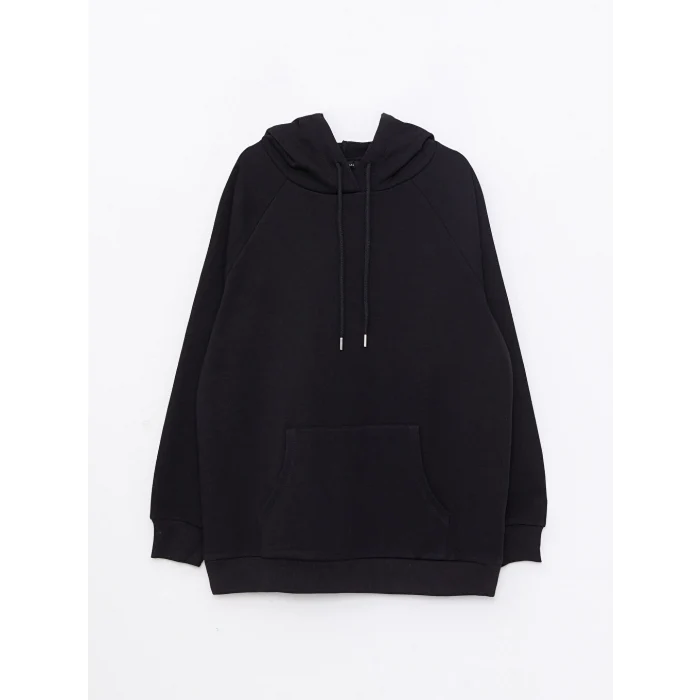 LCW Vision Siyah Kadın Kalın Hoodie