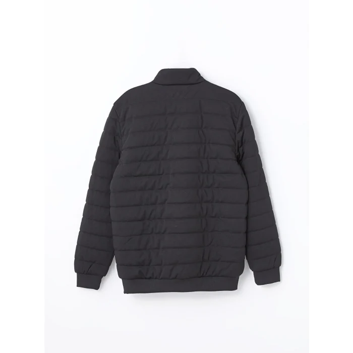 LCW Vision Siyah Slim Fit Dik Yaka Erkek Mont