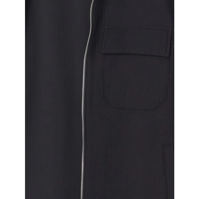 LCW Vision Siyah Slim Fit Gömlek Yaka Erkek Mont