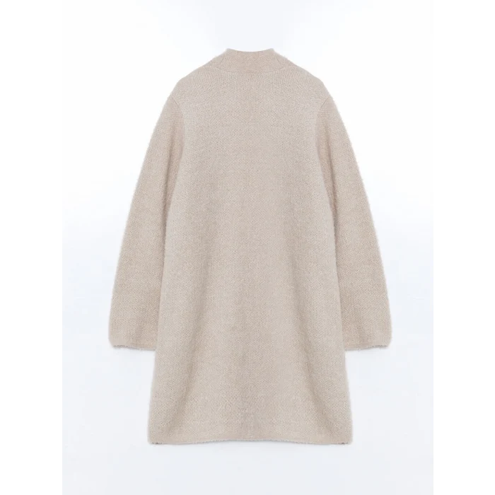 LCWAIKIKI Basic Pembe Şal Yaka Kadın Pelüş Triko Hırka