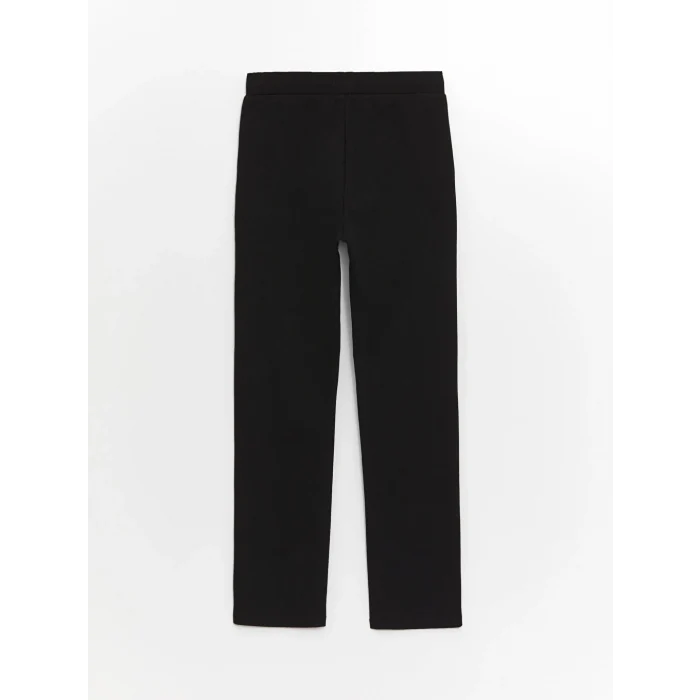 LCWAIKIKI Basic Siyah Kadın Beli Lastikli Düz Eşofman Altı