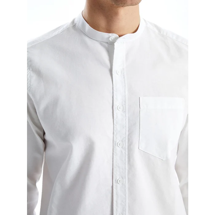 LCWAIKIKI Classic Beyaz Regular Fit Uzun Kollu Oxford Erkek Gömlek