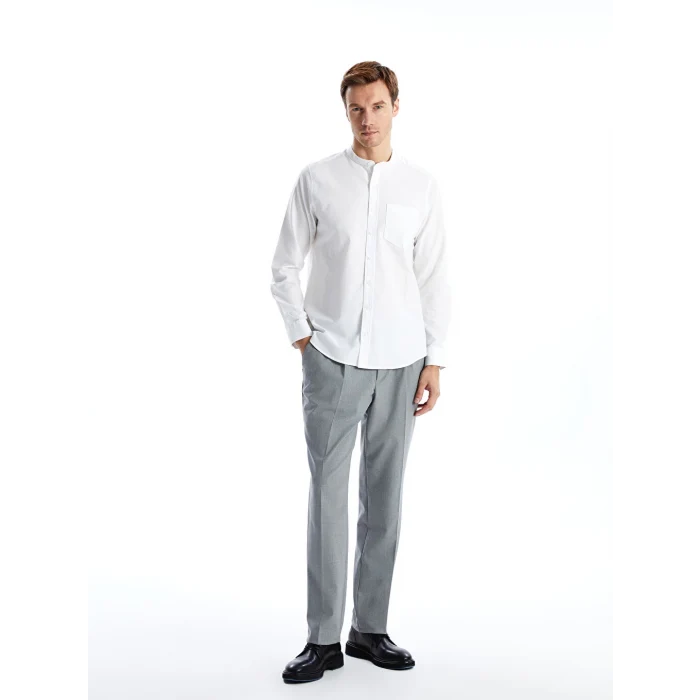 LCWAIKIKI Classic Beyaz Regular Fit Uzun Kollu Oxford Erkek Gömlek