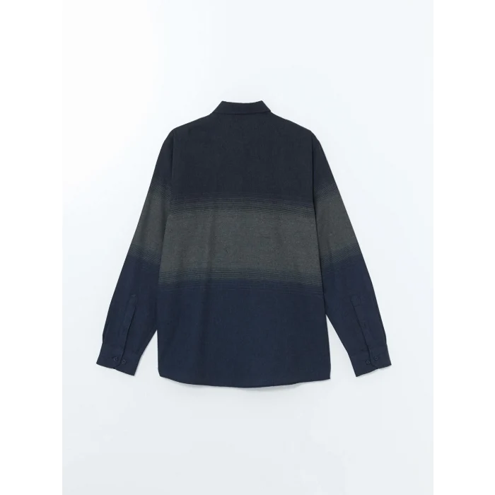 LCWAIKIKI Classic Lacivert Regular Fit Uzun Kollu Gabardin Erkek Gömlek