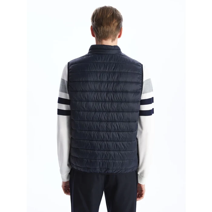 LCWAIKIKI Classic Lacivert Standart Kalıp Dik Yaka Erkek Yelek