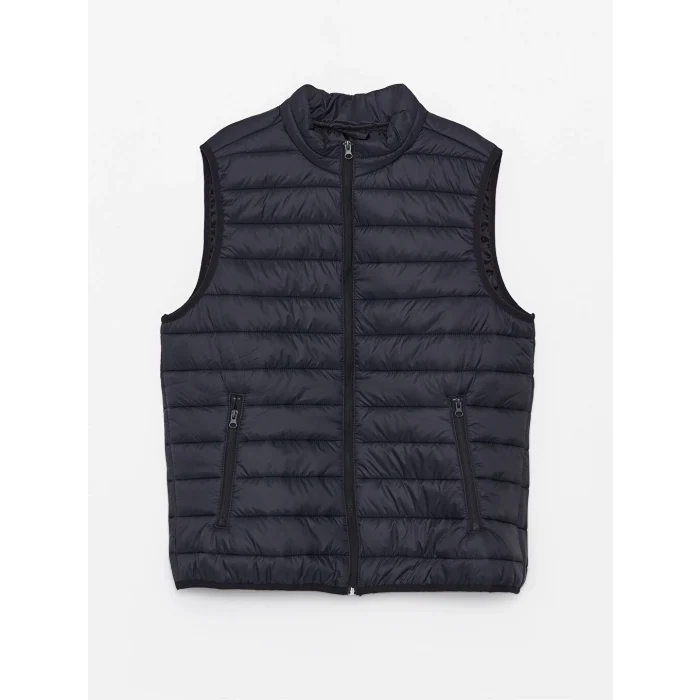 LCWAIKIKI Classic Lacivert Standart Kalıp Dik Yaka Erkek Yelek