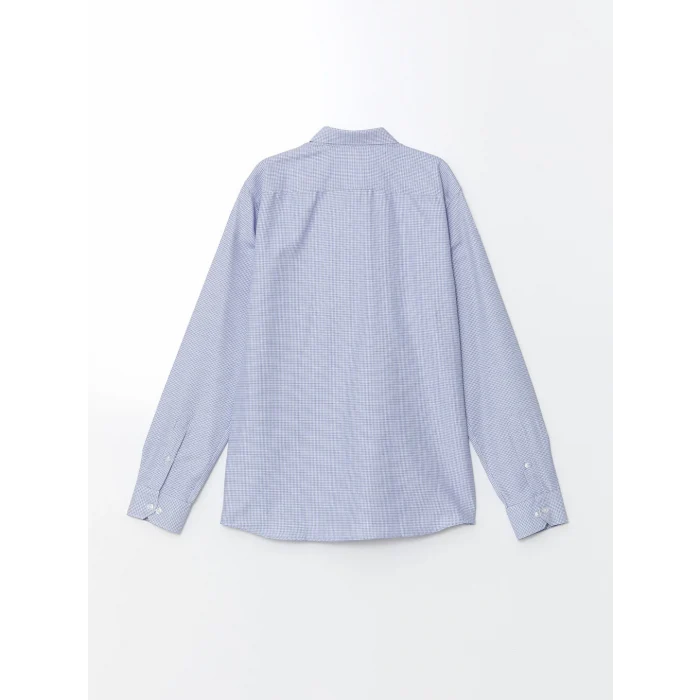 LCWAIKIKI Formal Mavi Slim Fit Uzun Kollu Erkek Gömlek