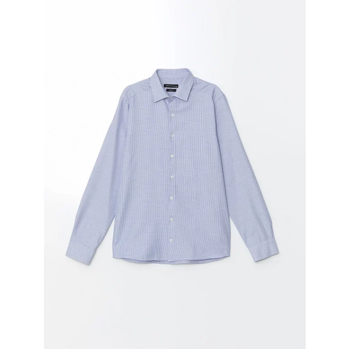 LCWAIKIKI Formal Mavi Slim Fit Uzun Kollu Erkek Gömlek