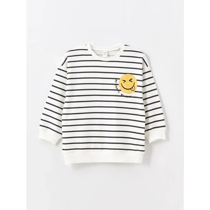 LCW Kids Bej Bisiklet Yaka Baskılı Erkek Bebek Sweatshirt ve Eşofman Alt 2li Takım 5 Değerlendirme 10.8B