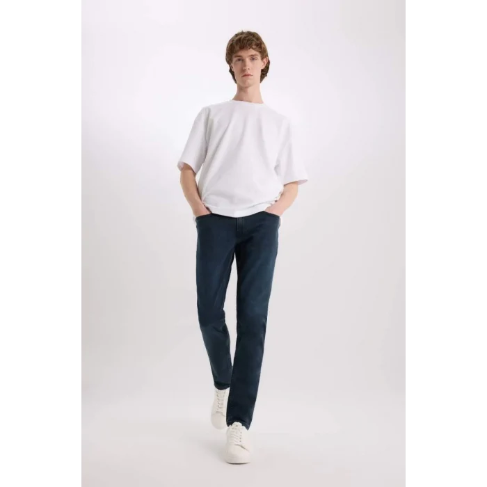 R8791 Pedro Slim Fit Dar Kalıp Normal Bel Dar Paça Jean Pantolon